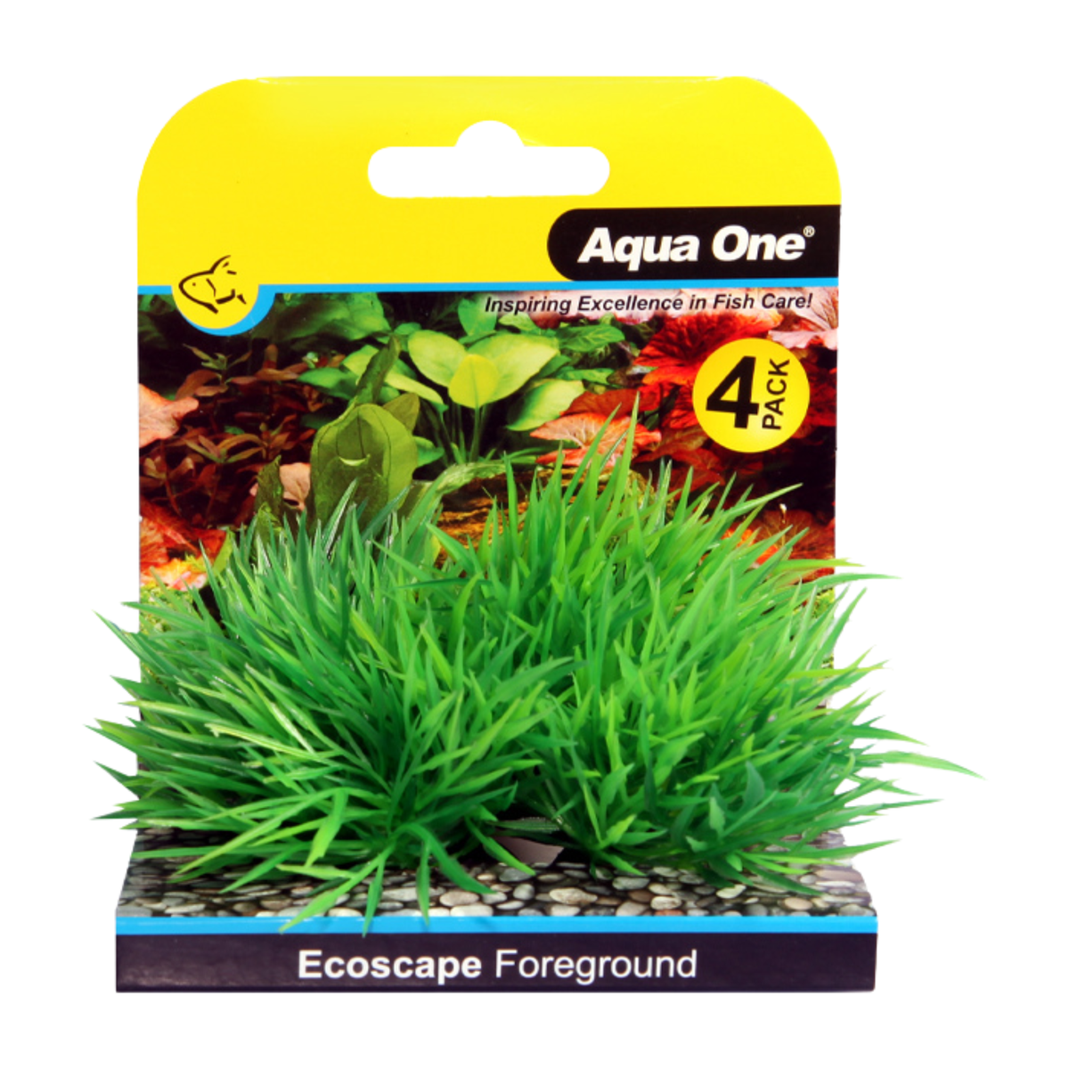 Aqua One Ecoscape Foreground Hair Grass 4pk Green (28362)