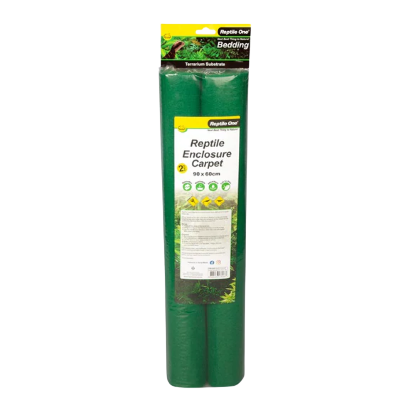 Reptile Enclosure Carpet Reusable 90 x 60cm 2pk (46265)