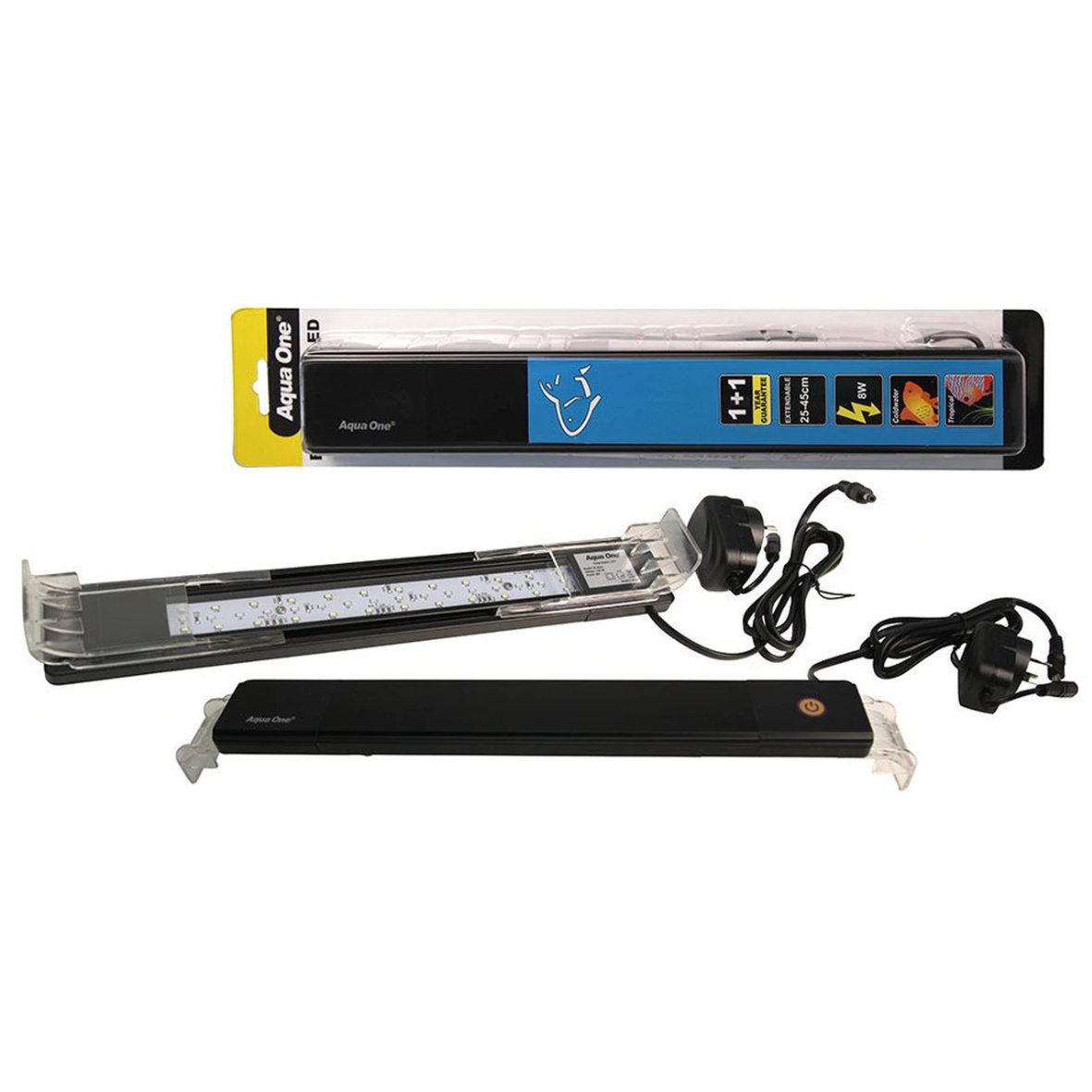 Aqua One Reflector Mini Touch LED 8W Suit 25-40cm (59154)