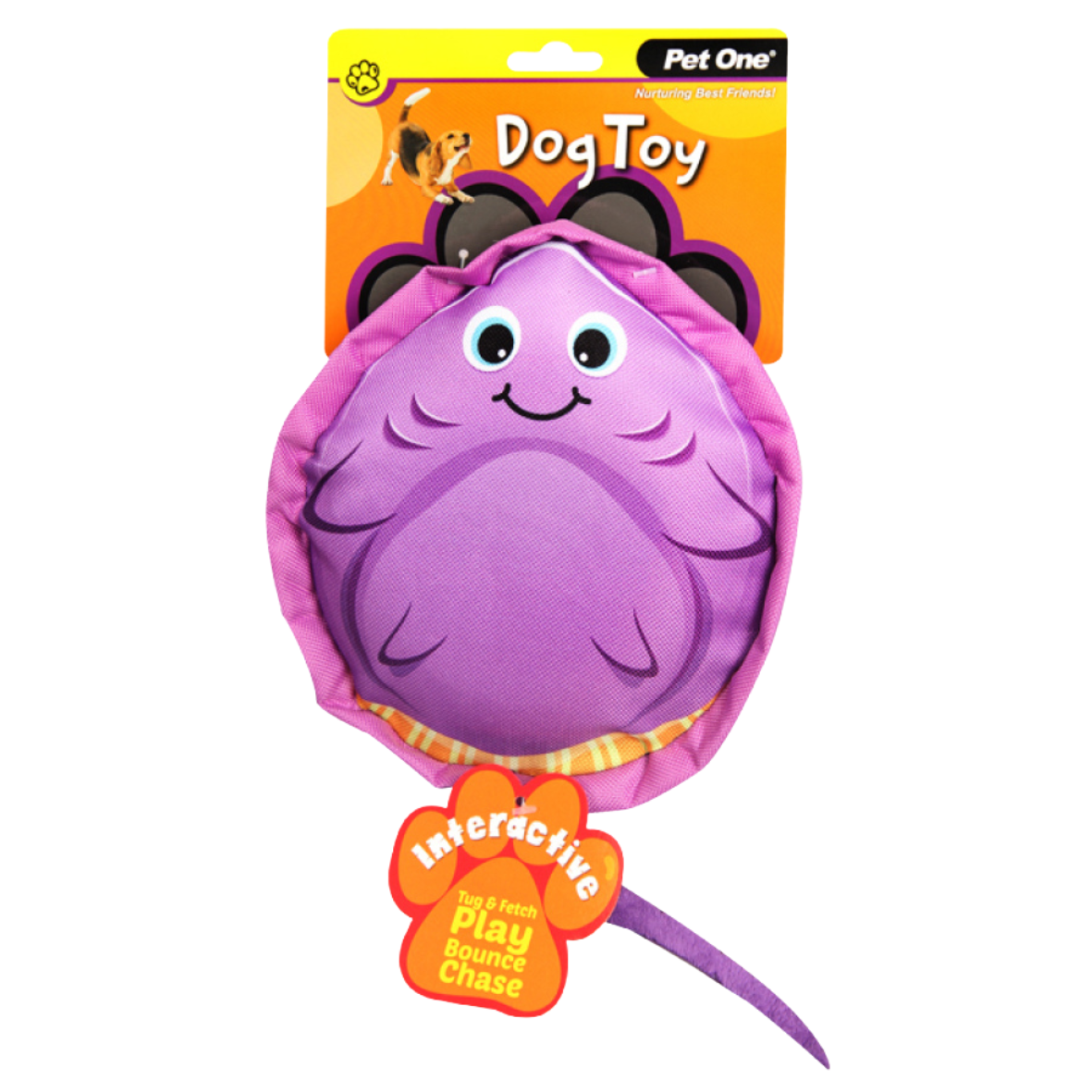 Pet One Dog Toy Stingray with Big Squeaker