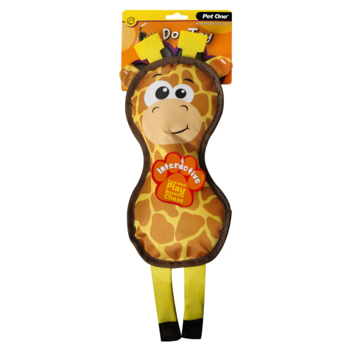 Pet One Dog Toy Giraffe with Squeaker 42cm (47384)