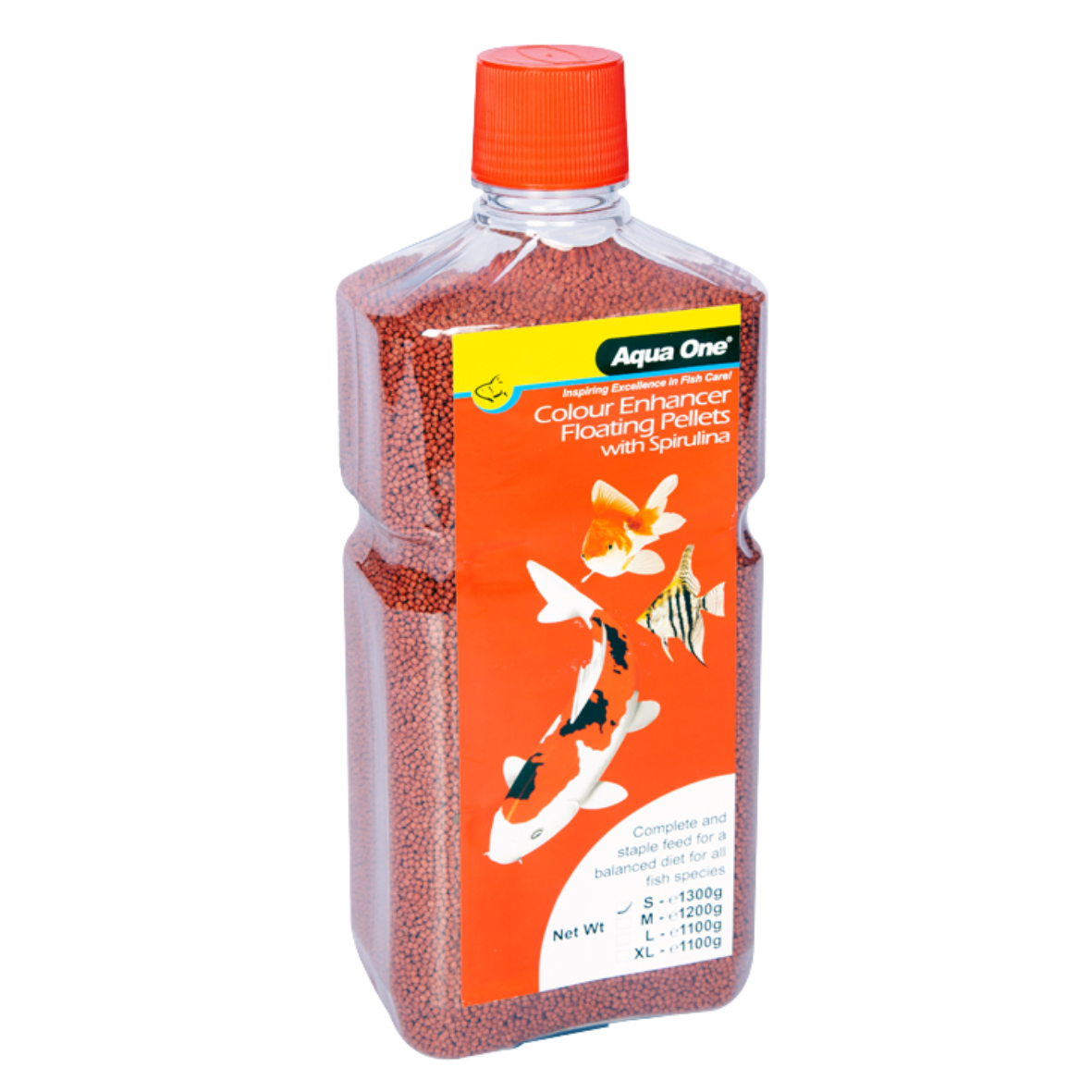 Aqua One Colour Enhancer Floating Pellet 1mm 1200gm (11612)