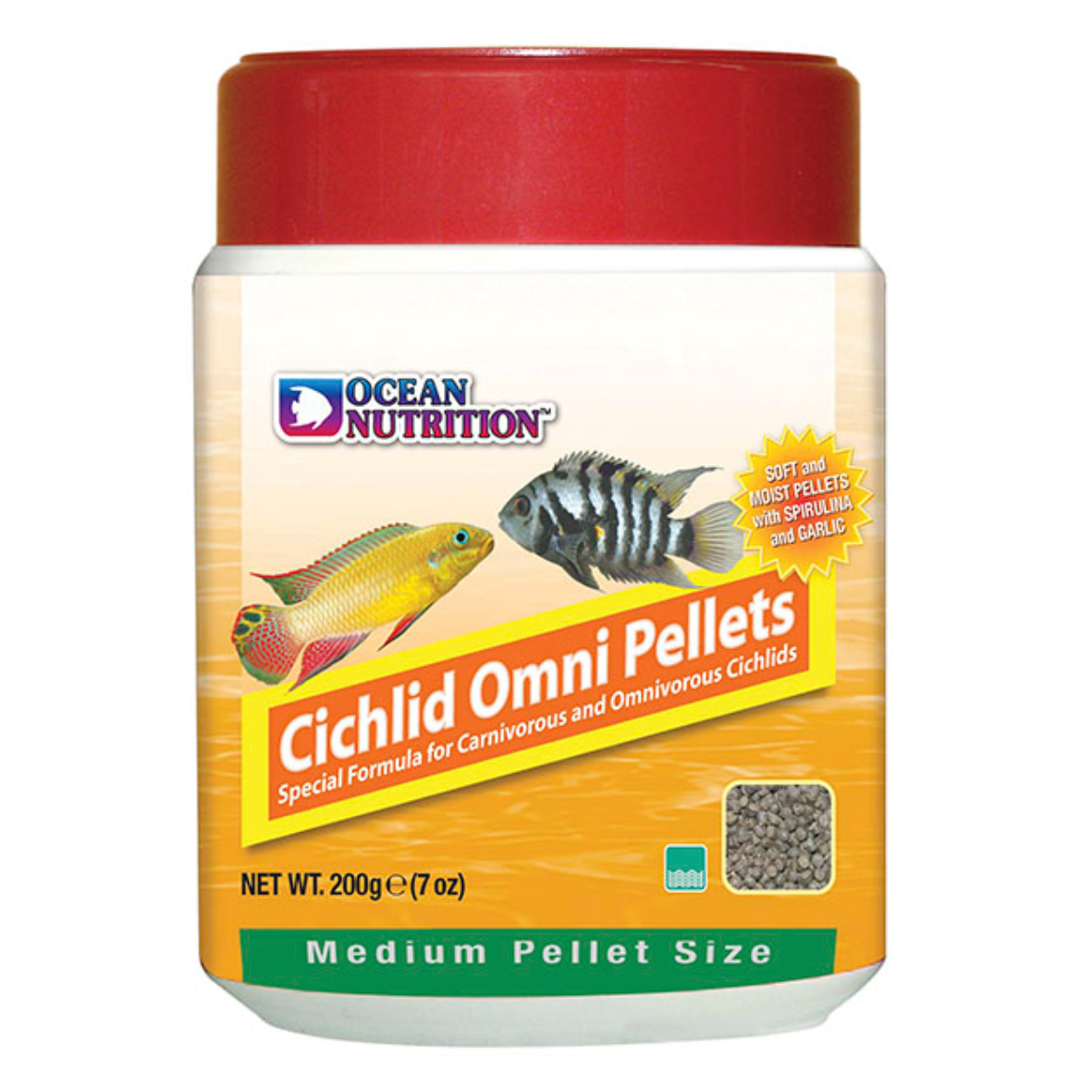 Ocean Nutrition Cichlid Omni Pellet M 200g ON1009186