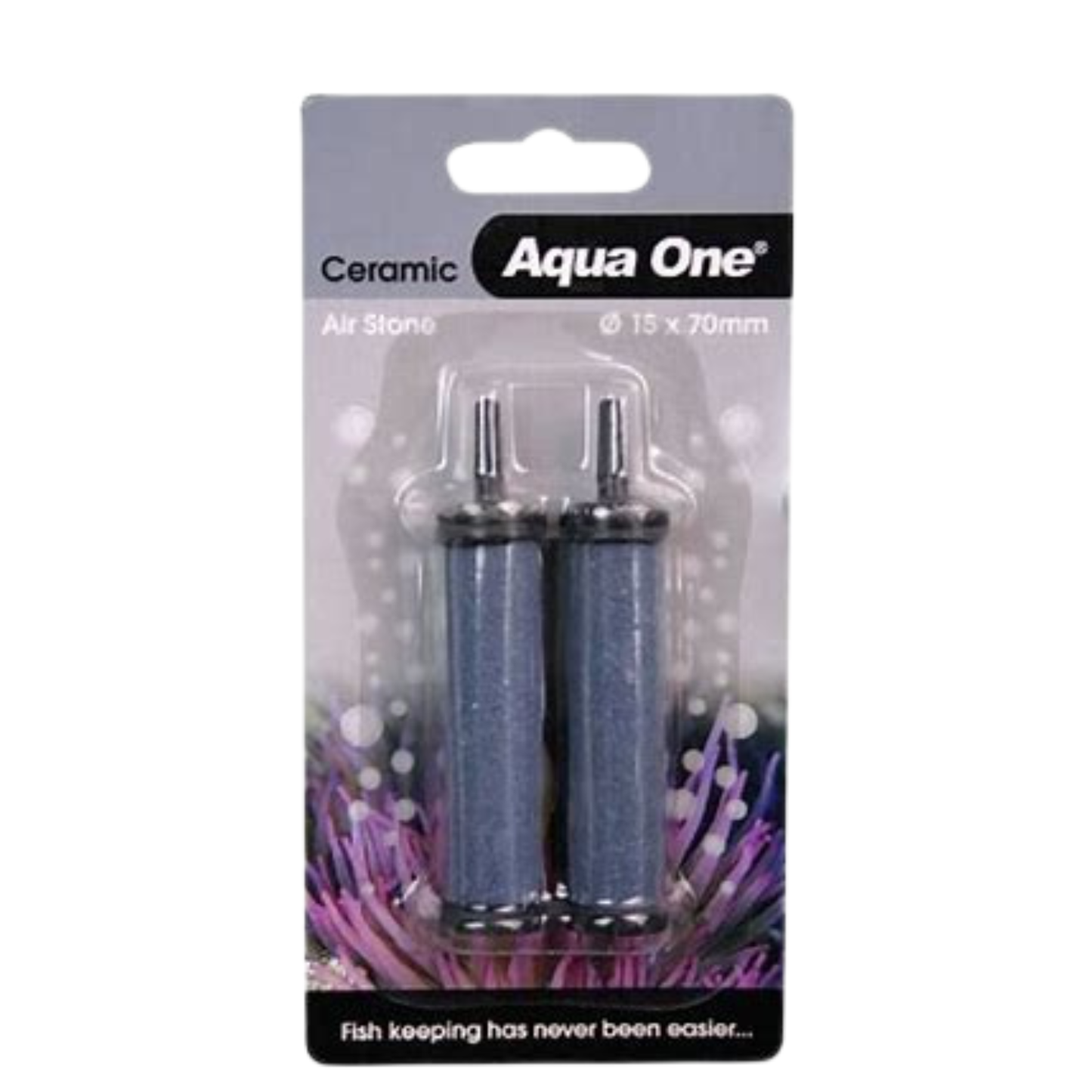 Aqua One Ceramic Air Stone 15 x 70mm 2pk (10159)