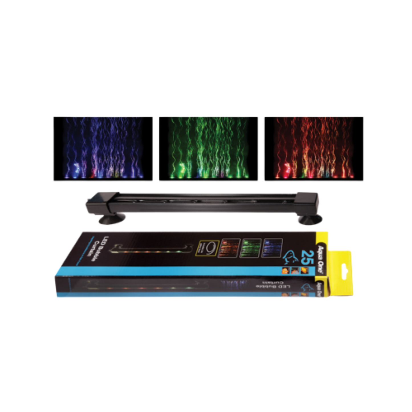 Aqua One Airstone LED Bubble Curtain Colour Changing 25cm (14050)