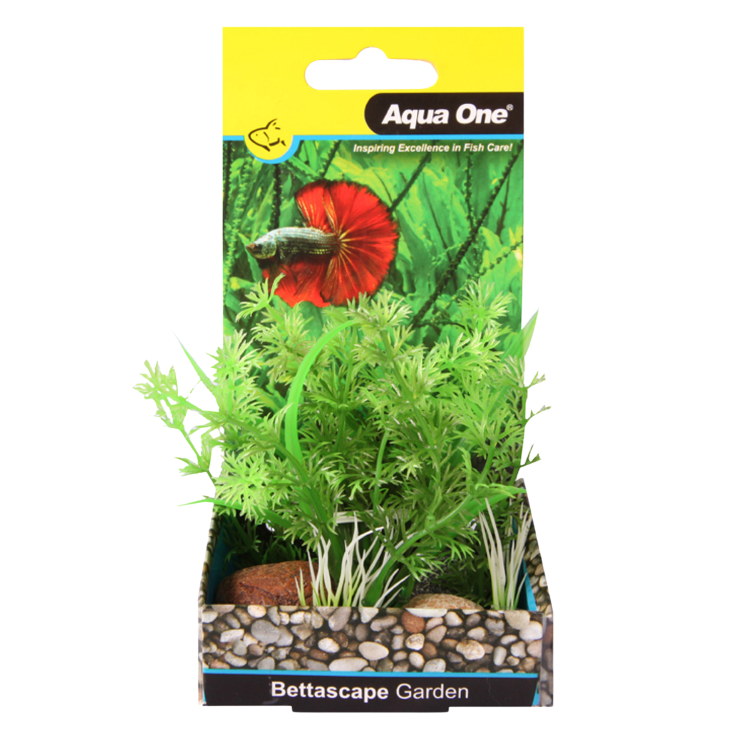 Aqua One Bettascape Hornwort Fern Rock Garden Green (28167)