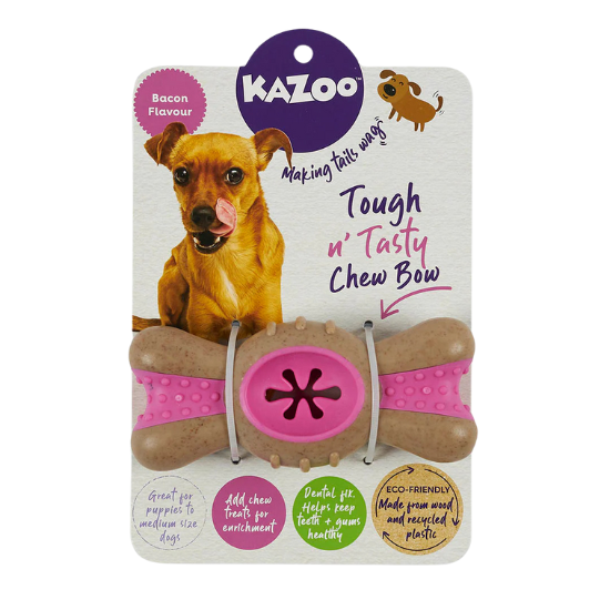 Kazoo Tough n' Tasty Chew Bow - Bacon Flavour