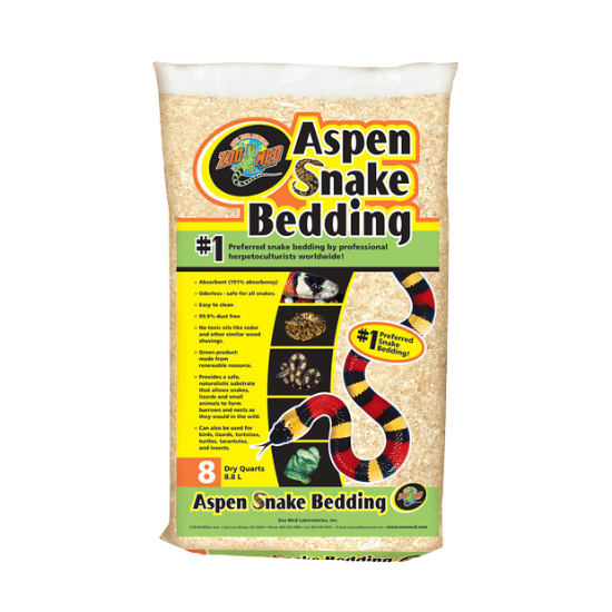 Zoo Med Aspen Snake Bedding 8 Quart 8.8ltr