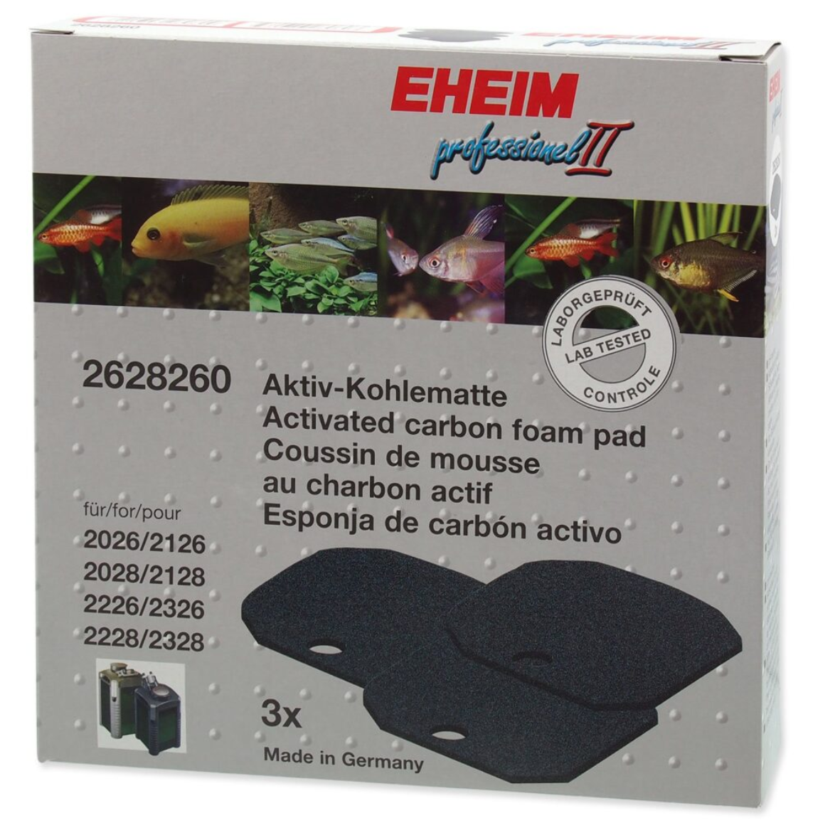 EHEIM Activated Carbon Pad (3pcs) eXperience 350