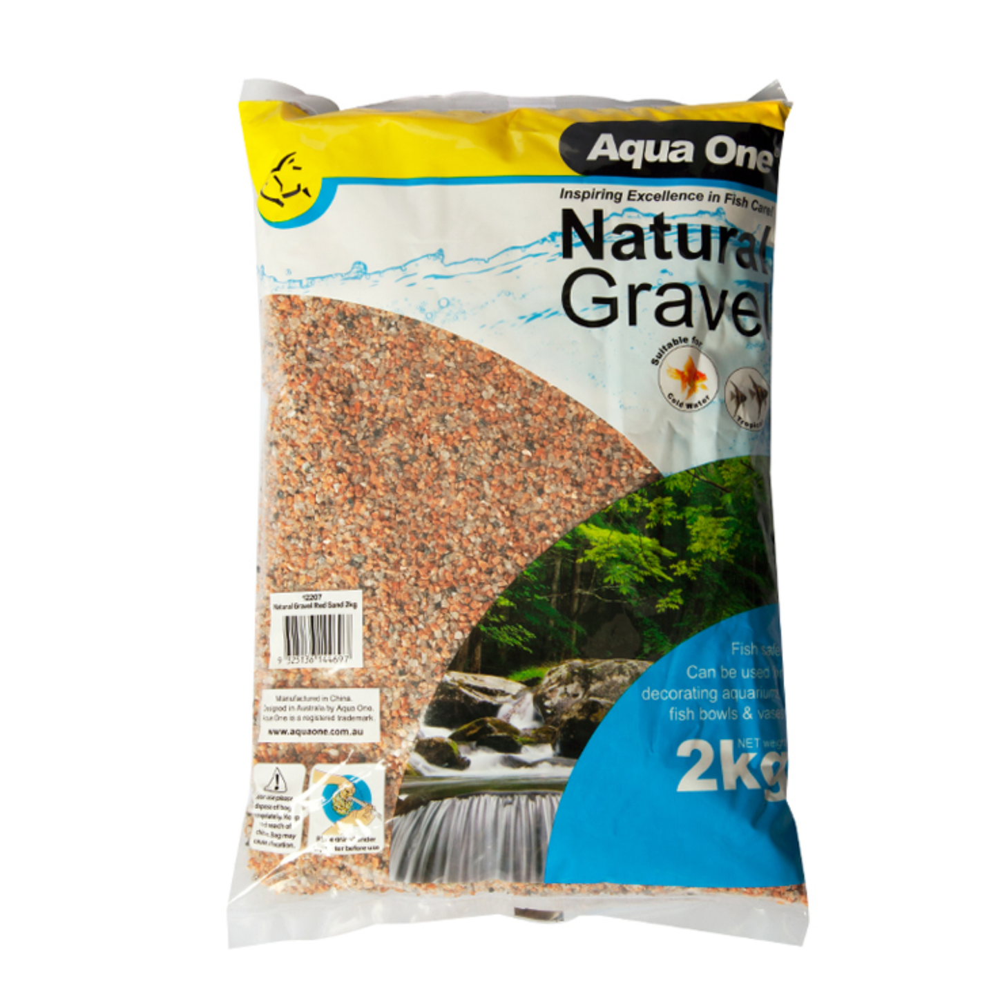 Aqua One Natural Gravel Red Sand 2kg (12207)