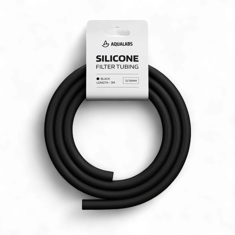 AquaLabs Silicone Filter Tubing 12/16mm Black