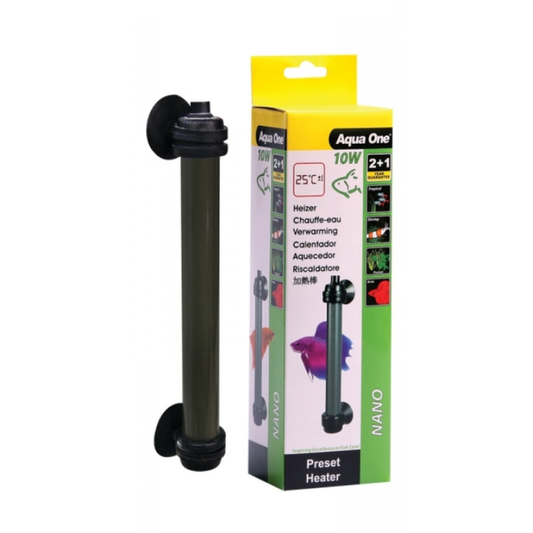 Aqua One Nano Betta Glass Preset Heater 10w (15040)