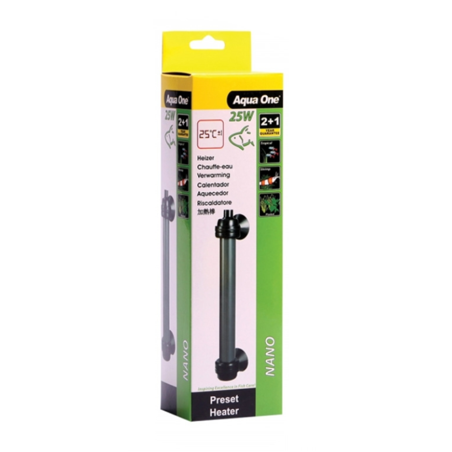 Aqua One Nano Preset Glass Heater 25W (15041)