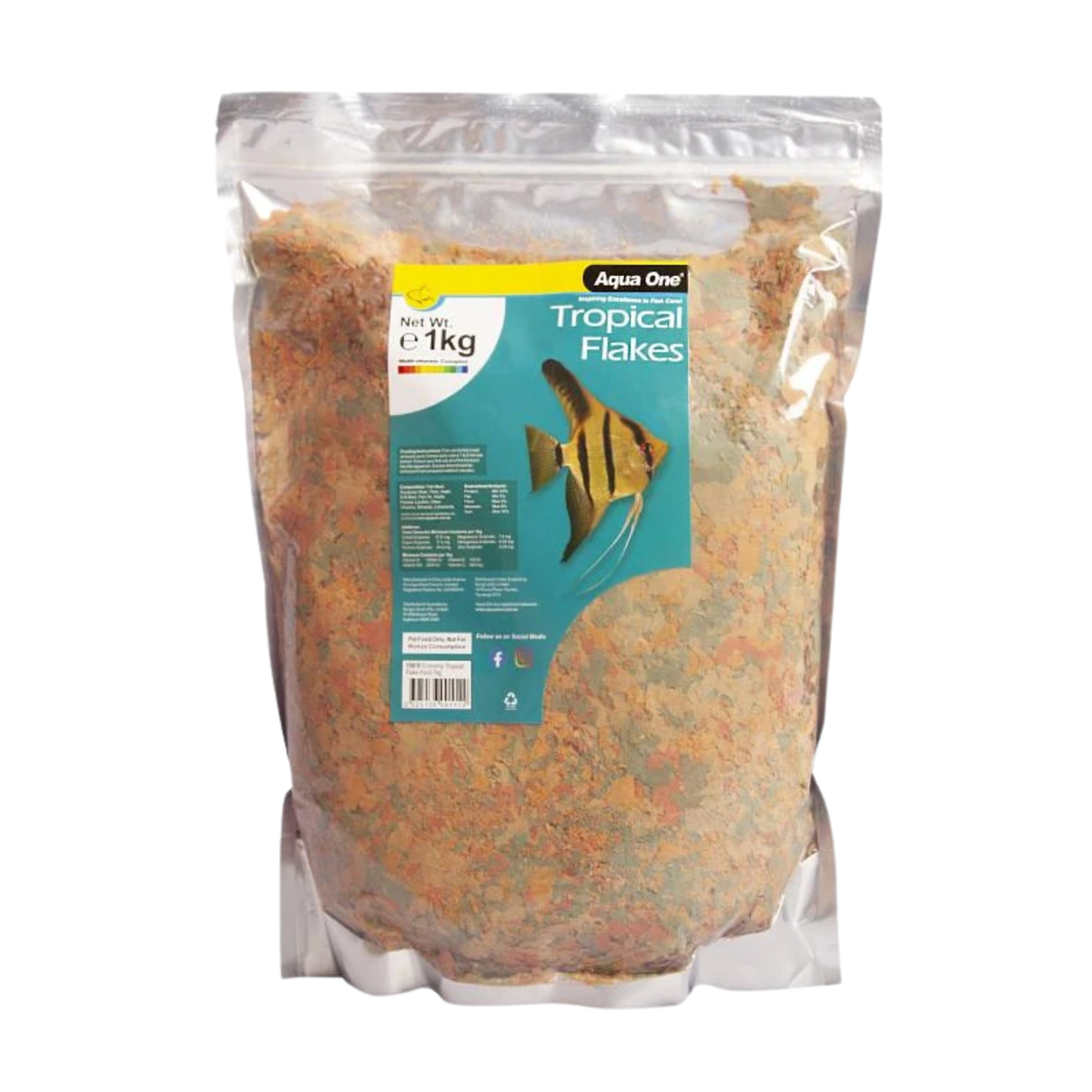Aqua One Economy Tropical Flake Food 1kg (10618)