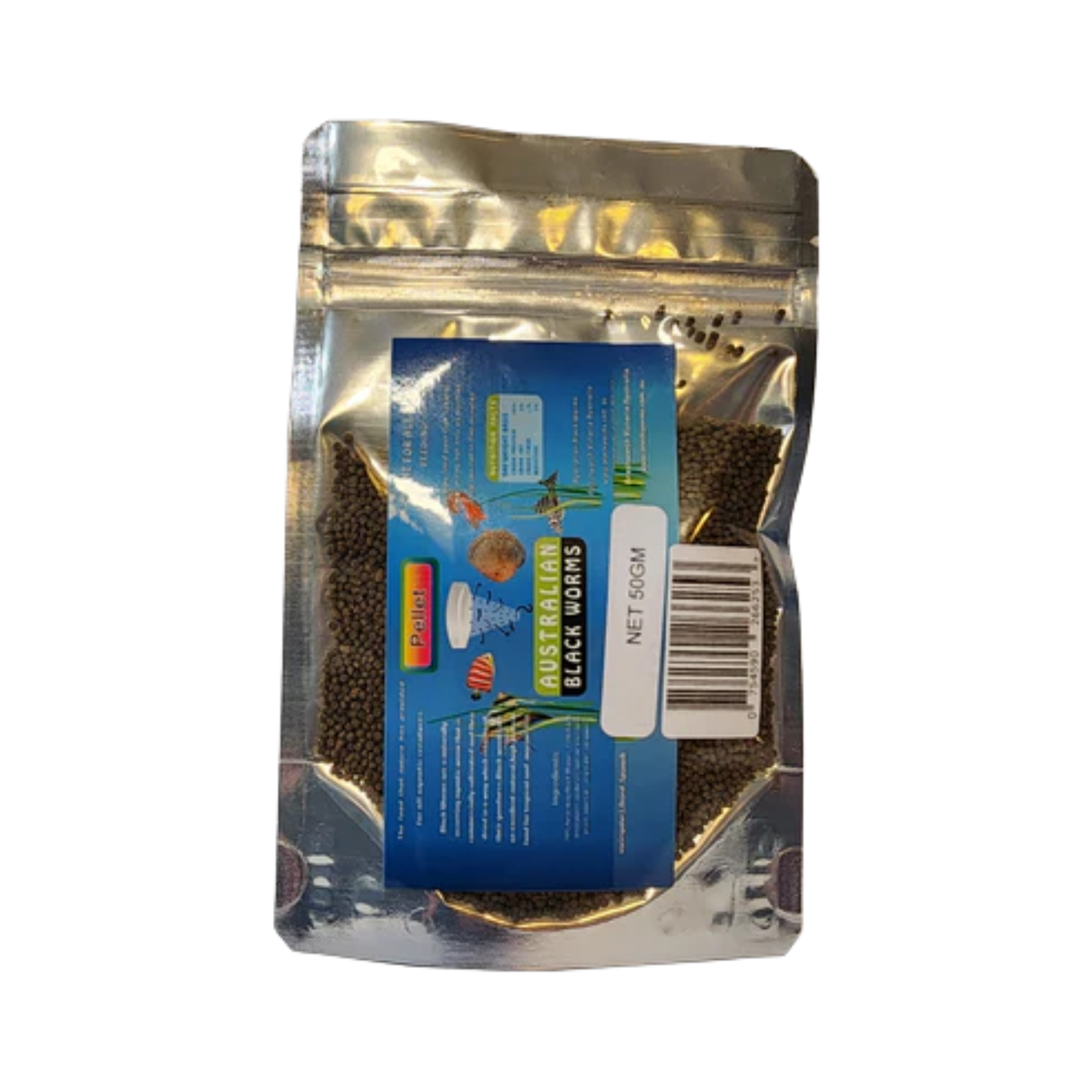 Australian Blackworms Dried  Original Pellet 50gm