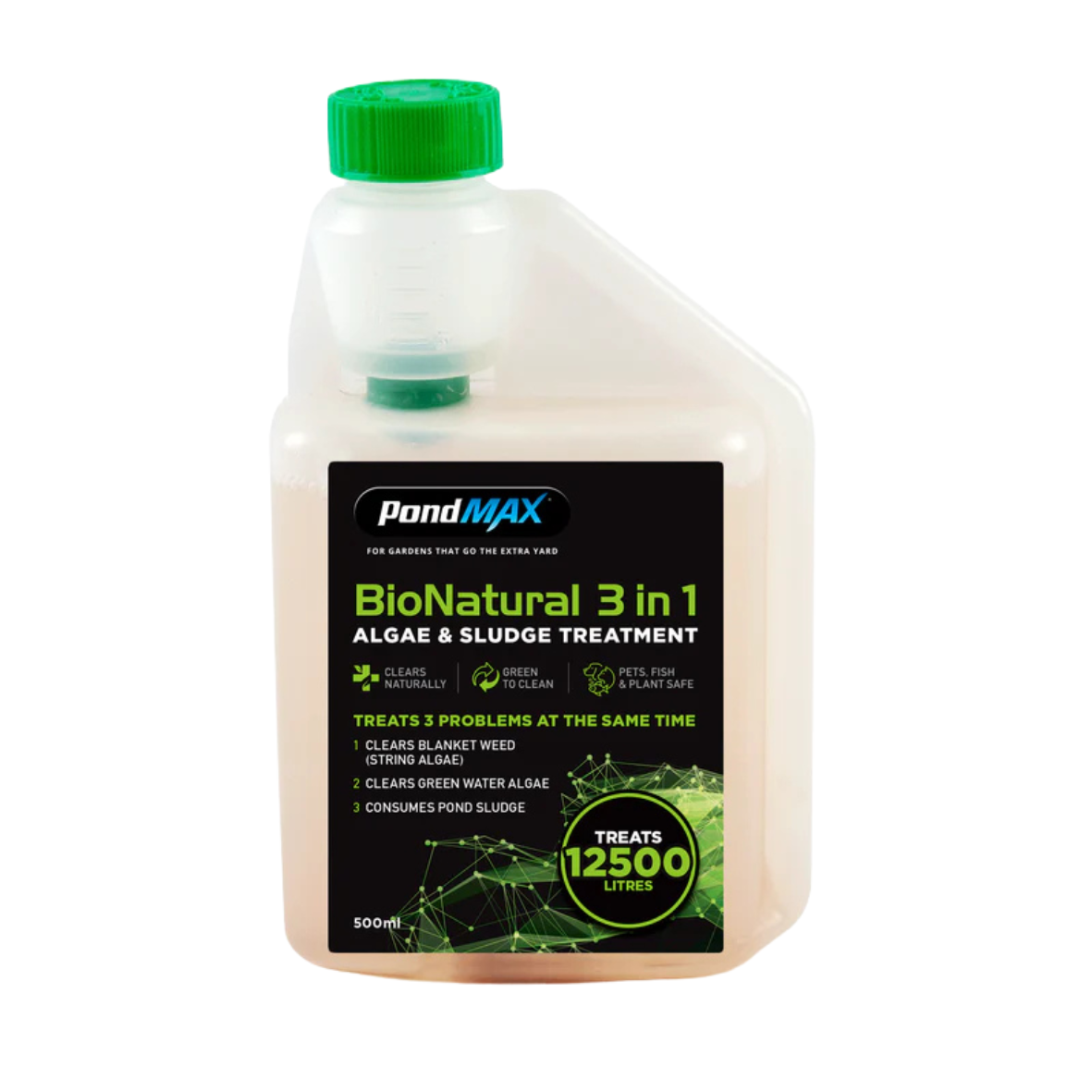 PondMAX BioNatural 3 in 1 Pond Solution 500mL