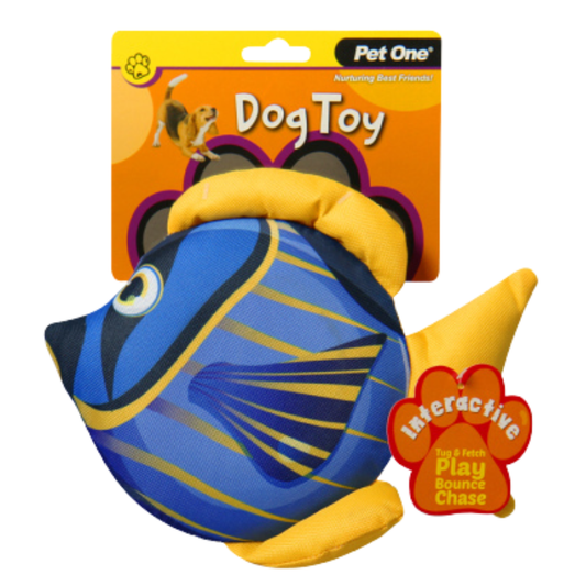 Pet One Dog Toy Angelfish with Big Squeaker