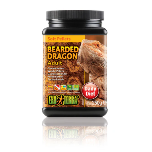 Exo Terra Bearded Dragon Food Adult Soft Pellets 250gm