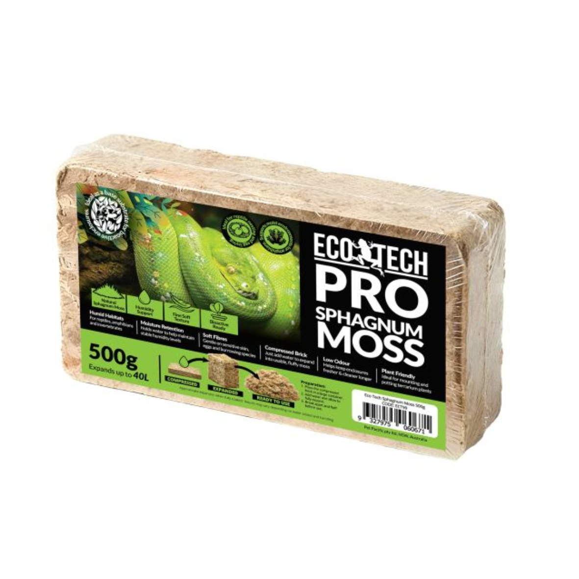 Eco Tech Pro Sphagnum Moss Block 500g