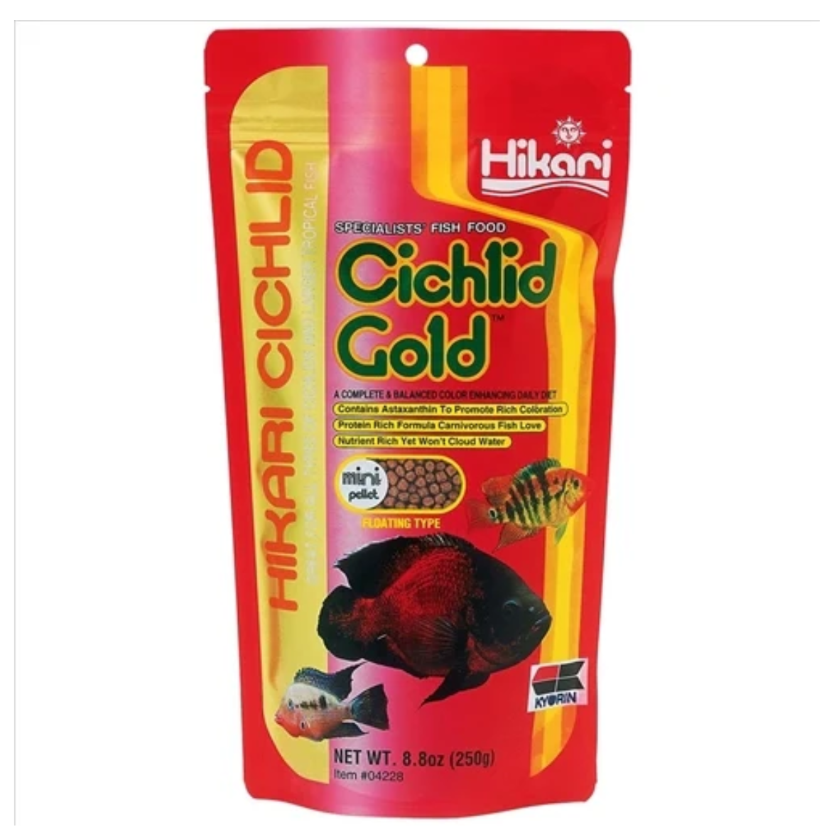 Hikari Floating Cichlid Gold Mini Pellet 250g (KH04228)