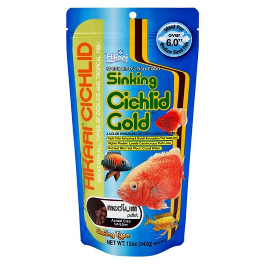 Hikari Sinking Cichlid Gold Medium Pellet 342g  (KH04733)