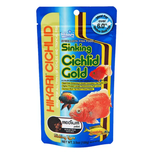 Hikari Sinking Cichlid Gold Medium Pellet 100g (KH04720)