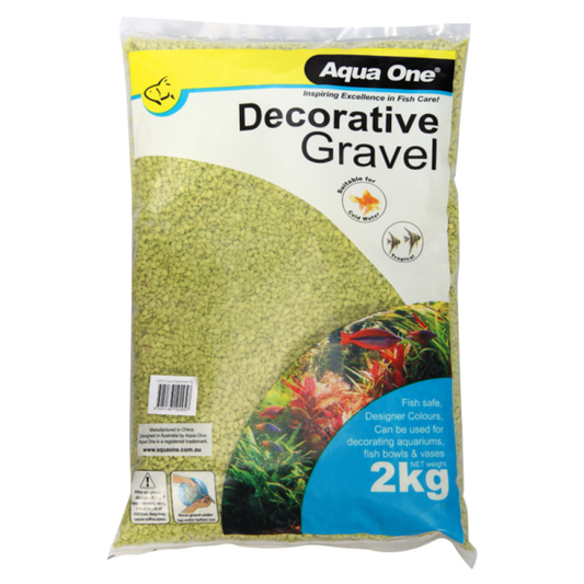 Aqua One Decorative Gravel Pastel Green 2kg (10281G)