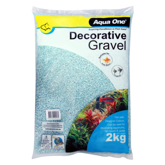 Aqua One Decorative Gravel Pastel Blue 2kg (10281B)