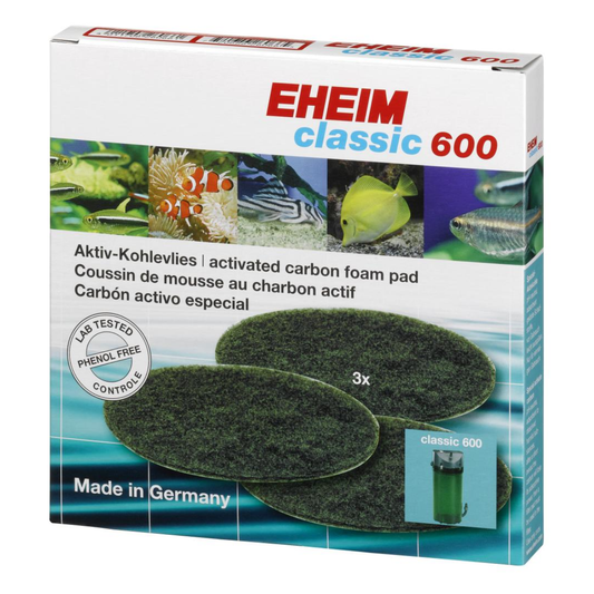 Eheim Activated Carbon Pad (3 pcs) Classic 600