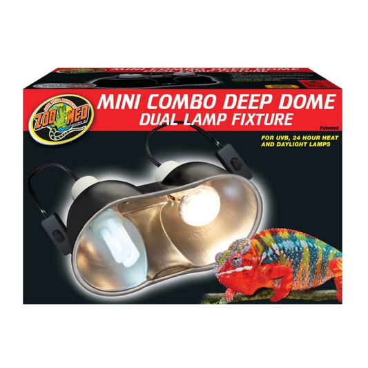 Zoo Med Mini Combo Deep dome Dual Lamp Fixture