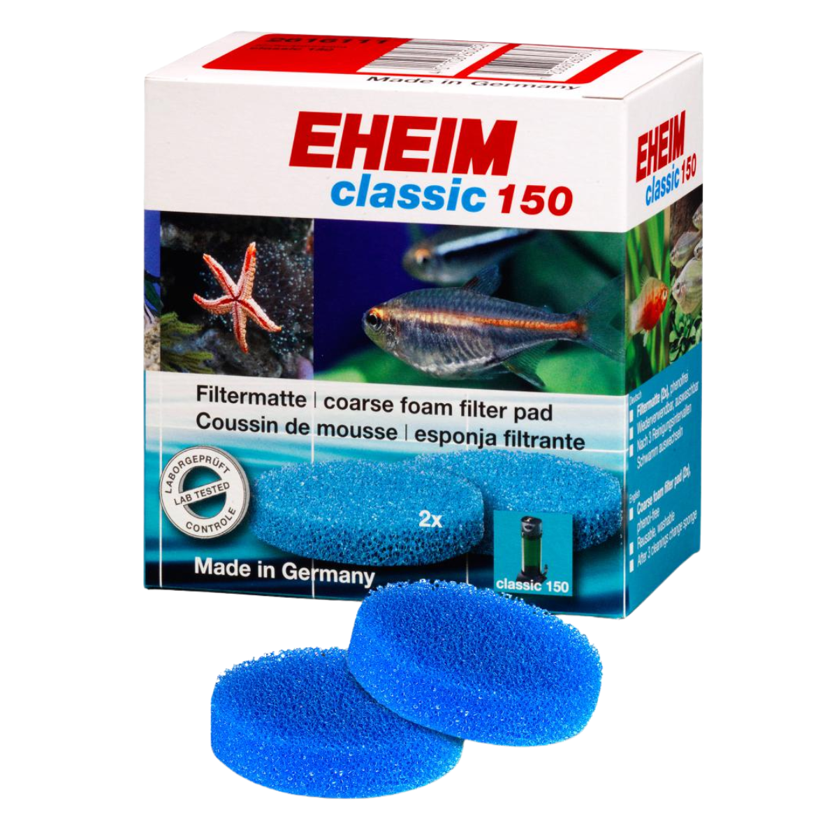 EHEIM Coarse Filter Pad for Classic 150 (2 pcs.) (2616111)
