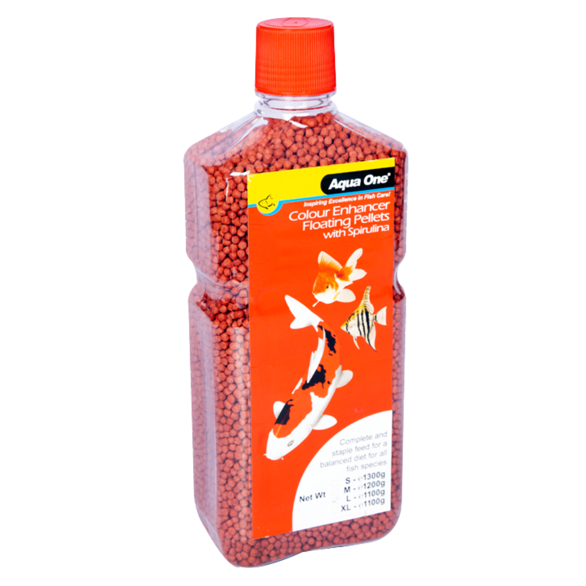 Aqua One Colour Enhancer Floating Pellet 3mm 1100gm (11614)
