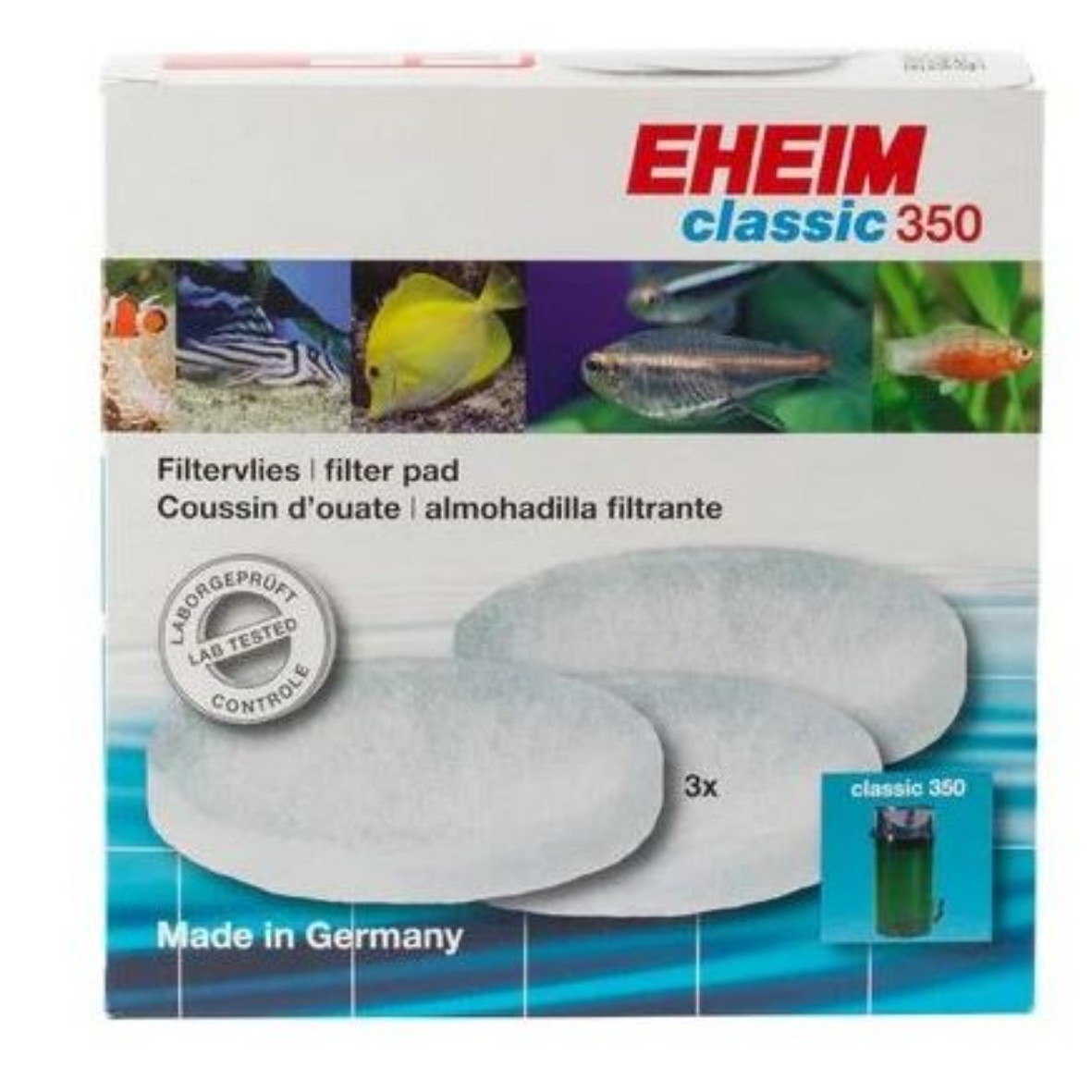 EHEIM Fine Filter Pad for Classic 350 (3 pcs.) (2616155)
