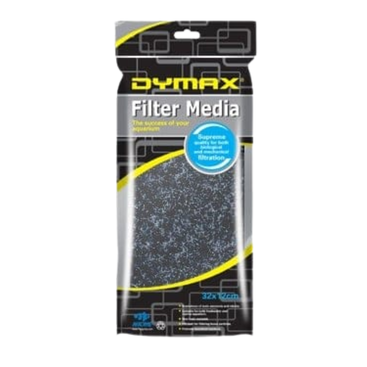 Dymax Filter Sponge Black Bio 32x12cm
