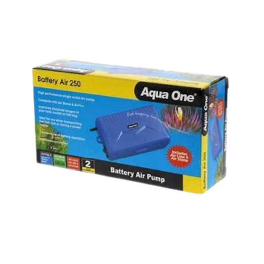 Aqua One Battery Air 250 Air Pump Portable 150L/H (10023)