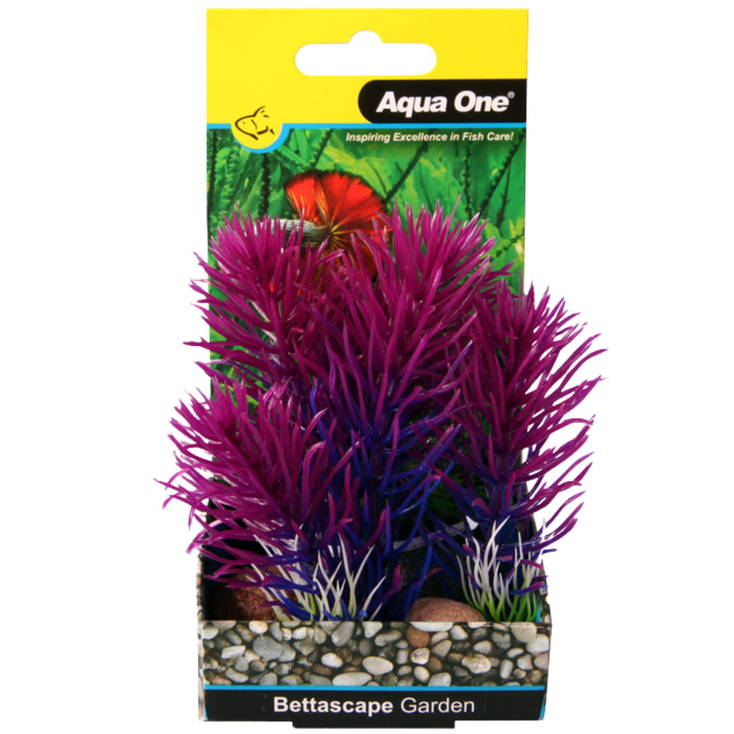 Aqua One Bettascape Bristleena Rock Garden Blue and Purple (28171)