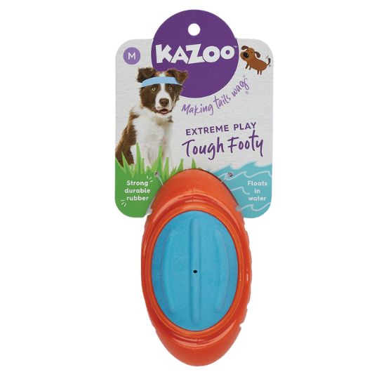 Kazoo Dog Extreme Play Tough Footy - Medium (13182)