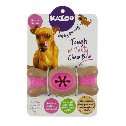 Kazoo Tough n' Tasty Chew Bow - Bacon Flavour