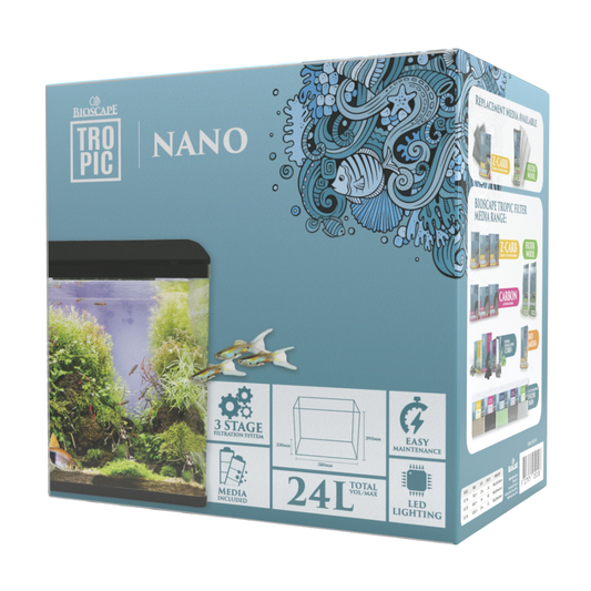 Bioscape Nano Aquarium Unit Black 24ltr