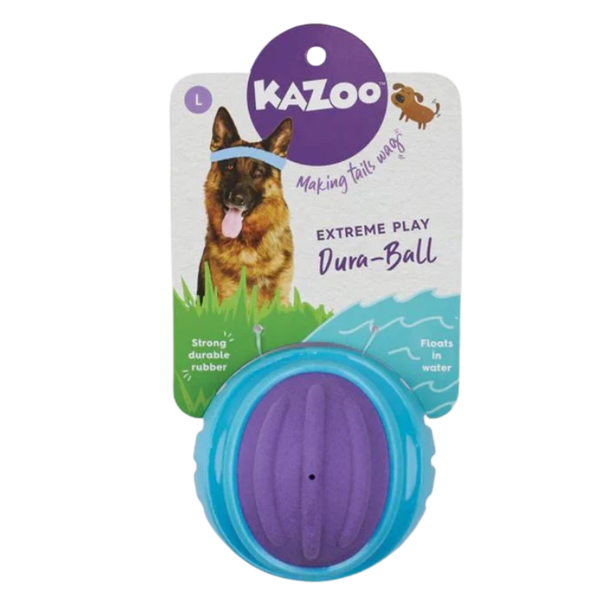 Kazoo Dog Extreme Play Duraball - Large (13181)