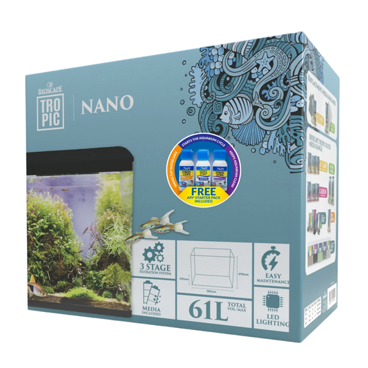 Bioscape Nano Aquarium Unit Black 61ltr 58 x 29 x 49cm