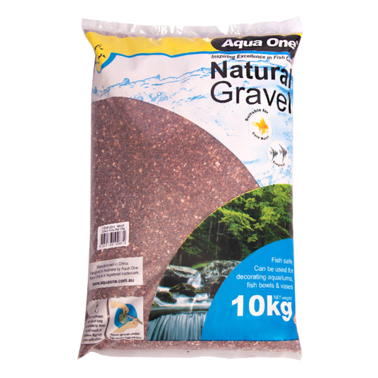 Aqua One Natural Gravel Ruby Red 10kg (12220)