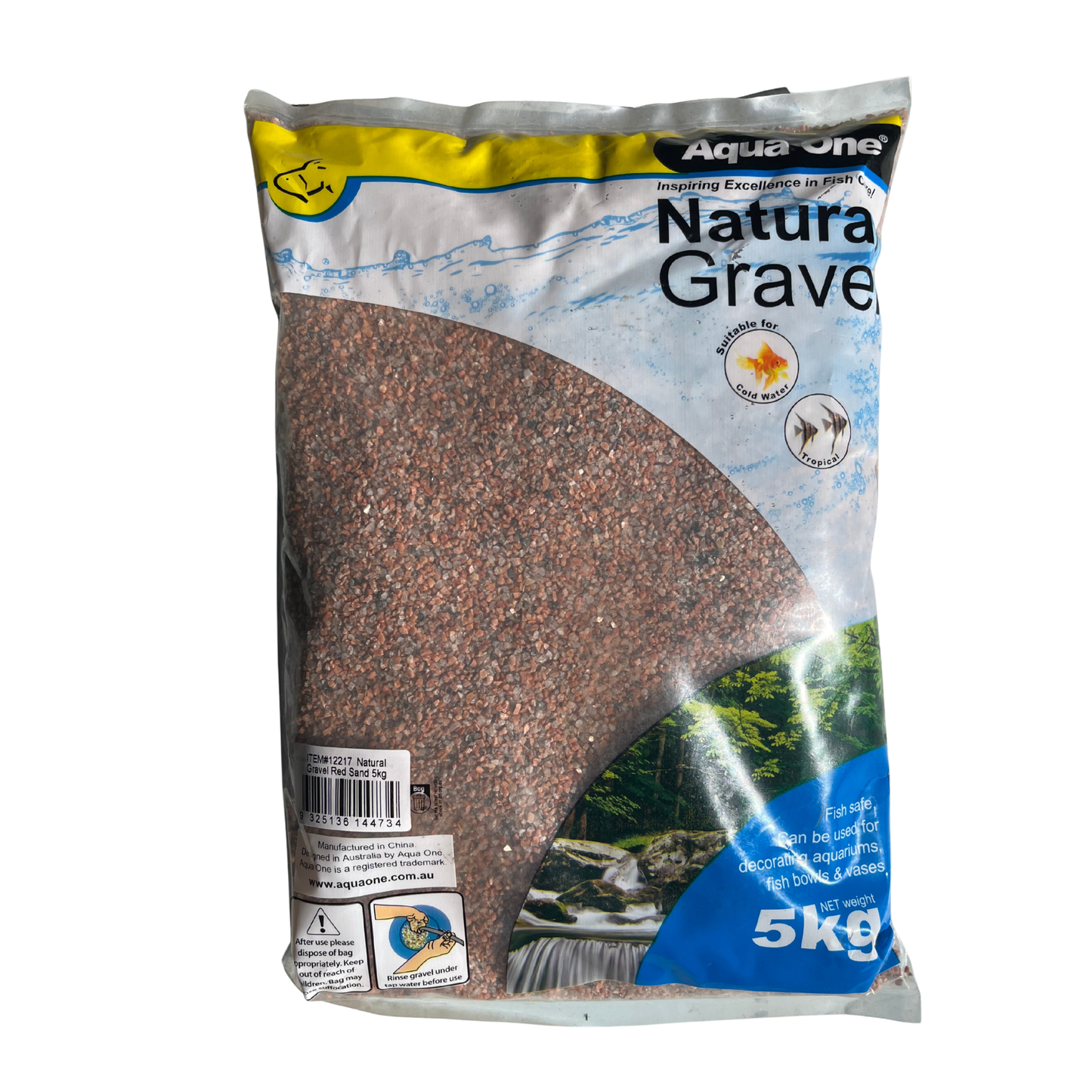 Aqua One Natural Gravel Red Sand 5kg (12217)