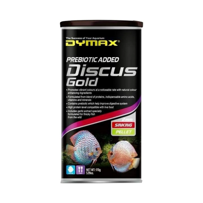 Dymax Discus Gold Prebiotic Added 2mm Sinking Pellet