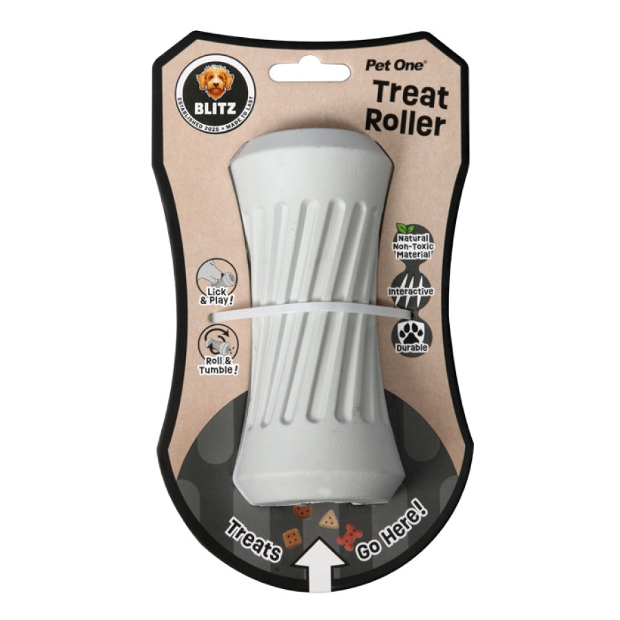 Pet One Blitz Rubber Treat Roller Grey M (57004)