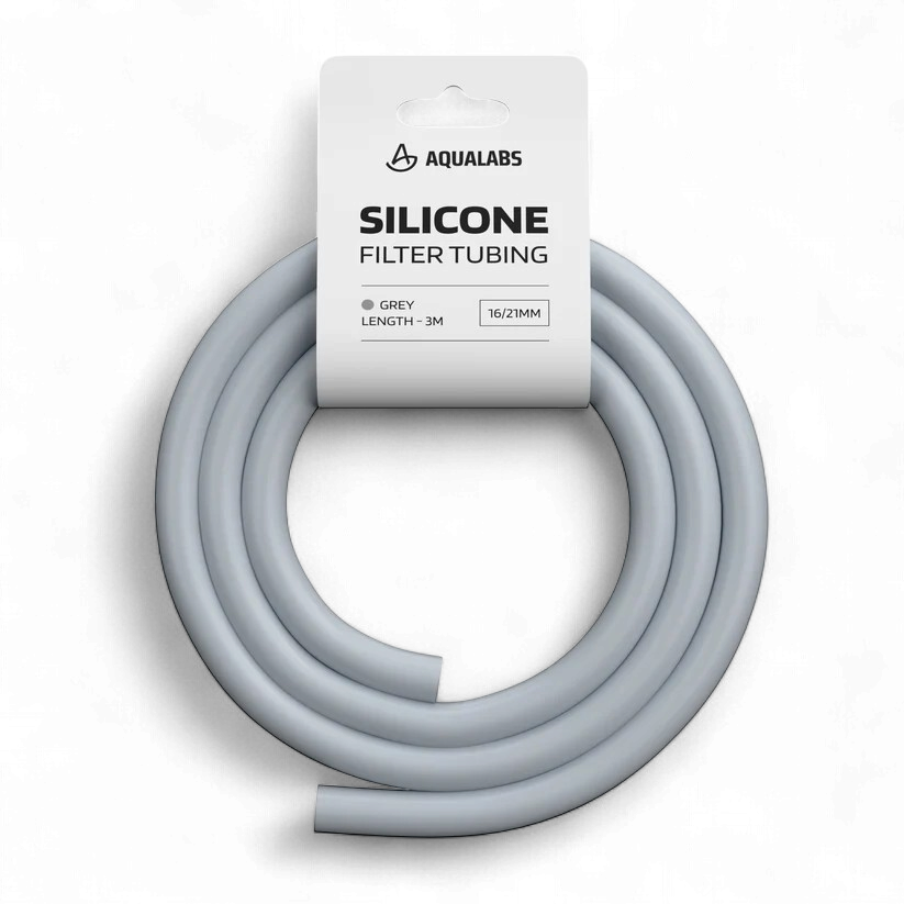 AquaLabs Silicone Filter Tubing 16/21mm Grey